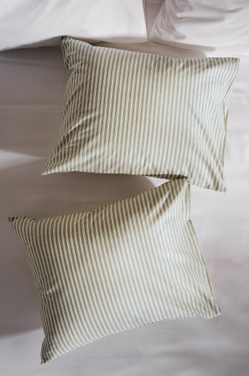 Jotex Putetrekk 2pk 60x50 Cm Økologisk Grønn/hvit ESSA 21699800105