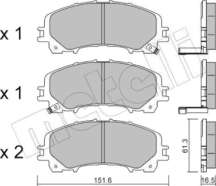 METELLI 22 1082 0 Bremseklosser