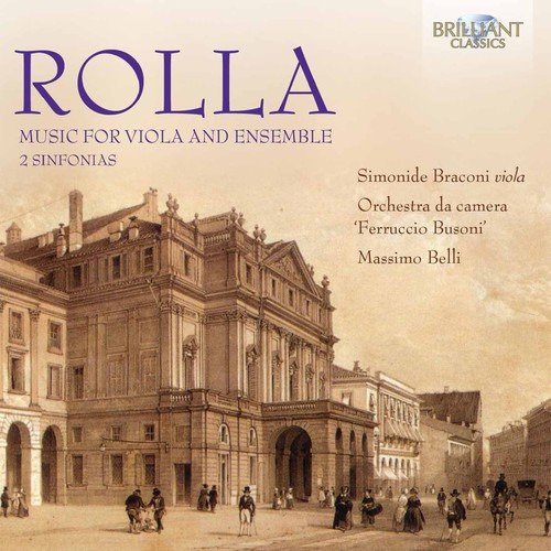 Rolla, Braconi, Orchestra Da Camera Ferruccio, Orchestra Da Camera Music For Viola & Ensemble CD Rolla, Braconi, Orchestra Da Camera Ferruccio, Orchestra Da Camera Music For Viola & Ensemble CD