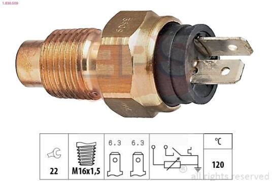 EPS 1.830.509 Sensor, motortemperatur