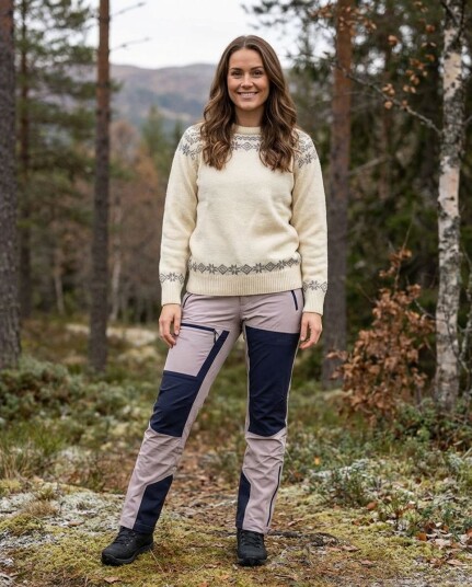 Bergen Turbukse til dame i Pudder/Blå Bergen S Bergen Turbukse til dame i Pudder/Blå Bergen S