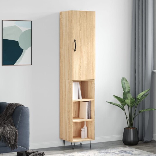 Highboard sonoma eik 34,5x34x180 cm konstruert tre Highboard sonoma eik 34,5x34x180 cm konstruert tre