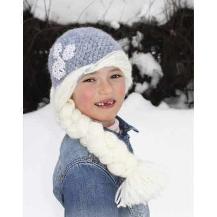Princess Snowflake by DROPS Design Lue Hekleoppskrift str 1 8 år