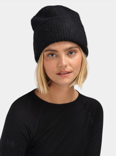 WoolLand Raulandstind Strikket Lue Black WoolLand Raulandstind Strikket Lue Black