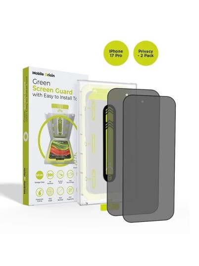 Mobile Origin Screen Guard Privacy with easy applicator 2 pack iPhone 17 Pro Mobile Origin Screen Guard Privacy with easy applicator 2 pack iPhone 17 Pro