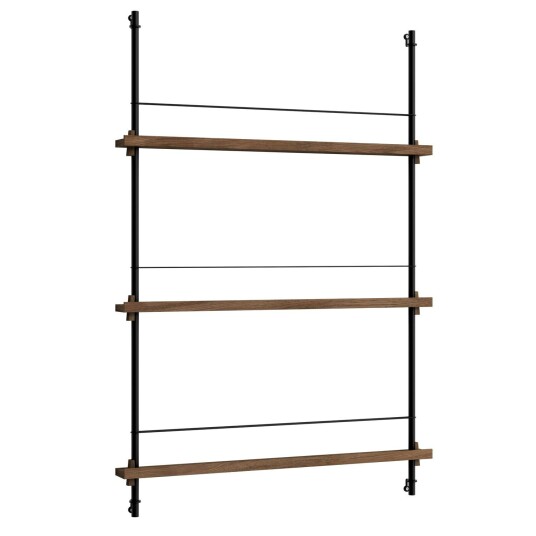 Moebe Magazine Hylle 85x123 cm Røkt Eik/Sort Moebe Magazine Hylle 85x123 cm Røkt Eik/Sort