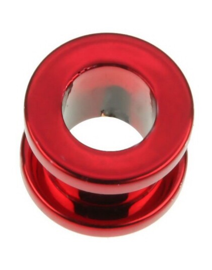 Body Art Metallic Rød Piercing Tunnel Body Art Metallic Rød Piercing Tunnel
