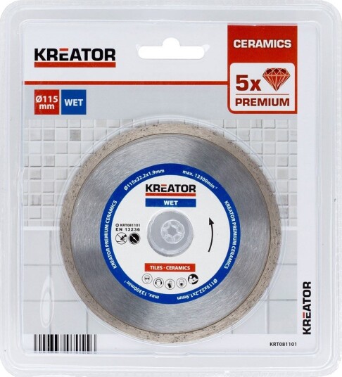 Diamantblader for fliser 115 mm PREMIUM