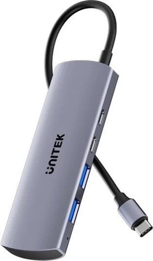 Unitek Hub 4-I-1 Usb-C 10 Gbps, 2X Usb-A Og 2X Usb-C H1112dgy01