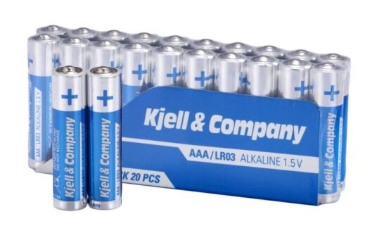 Kjell & Company Alkalisk AAA Batterier 20-pk, 1.5V LR03