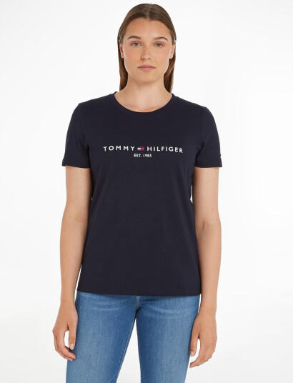 Tommy Hilfiger Heritage Hilfiger C-Nk Reg Tee - Black - M