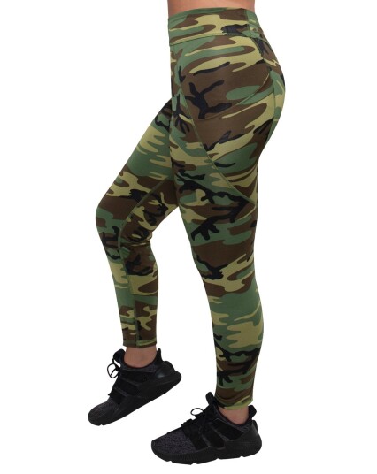 Rothco Camo Leggings med lommer Grønn Rothco Camo Leggings med lommer Grønn