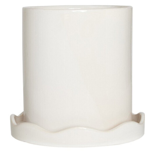 OYOY Living Design - Nami Plantepotte w/Tallerken Medium White - Lampemesteren