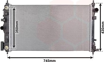 VAN WEZEL 37002472 Radiator motorkjøling VAN WEZEL 37002472 Radiator motorkjøling