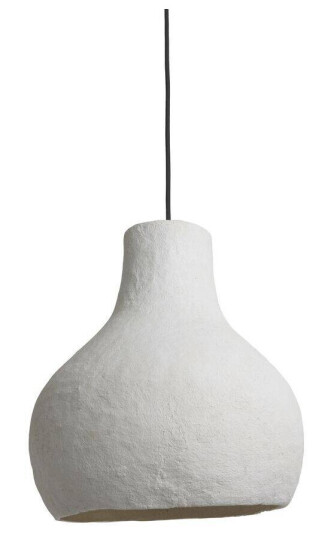 Krokus Taklampe 29 x 30 cm Bomull Hvit
