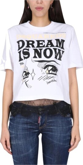 Dsquared2 Dame Topper Hvit M,