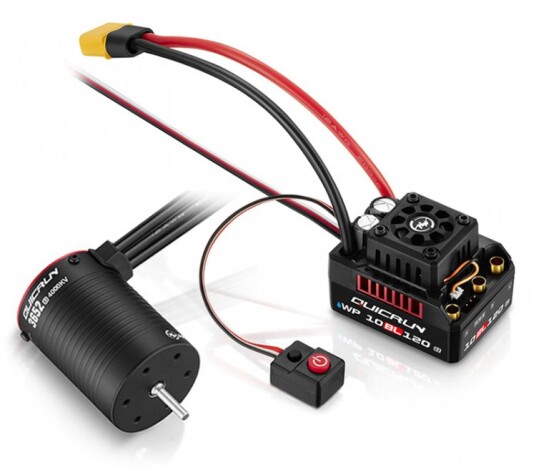 Hobbywing 38030209 QuicRun Combo 10BL120 - 3652SL 5400kV G2 1/10