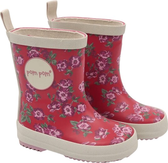 Pom Pom Pmbliss Gumboots Aop - HAUTE RED ROSEHIP AOP - 22