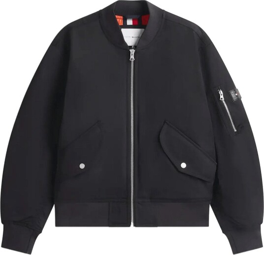 Tommy Hilfiger Padded Bomber Jacket Black L
