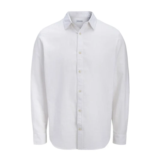 Jack & Jones Jjesummer Linen Blend Shirt L/S Sn White M