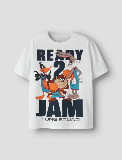 Name It Nkmfly Spacejam Ss Nreg Top Box Wab White 158 164