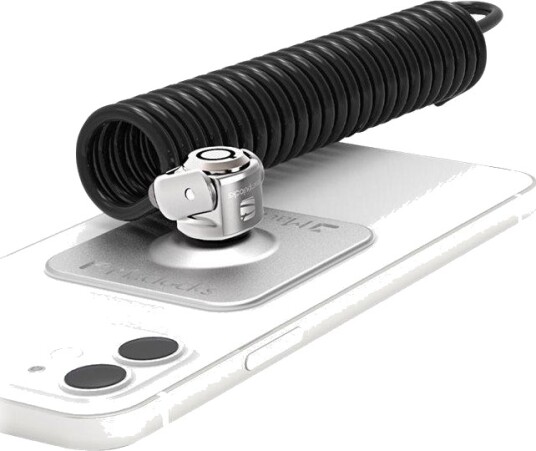 COMPULOCKS Universal Tablet Lock with Keyed Coiled Cable Lock - låseplate for sikkerhetskabel for nettbrett
