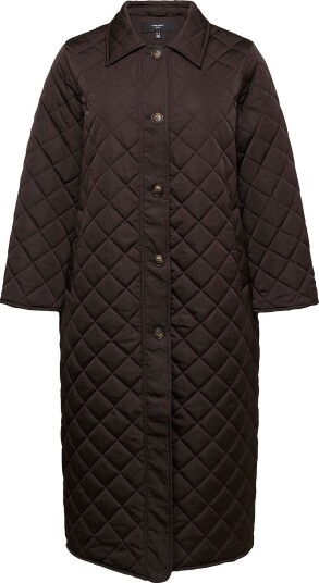 Vero Moda Curve   Kåpe Vmcemilysofie Long Coat   Brun