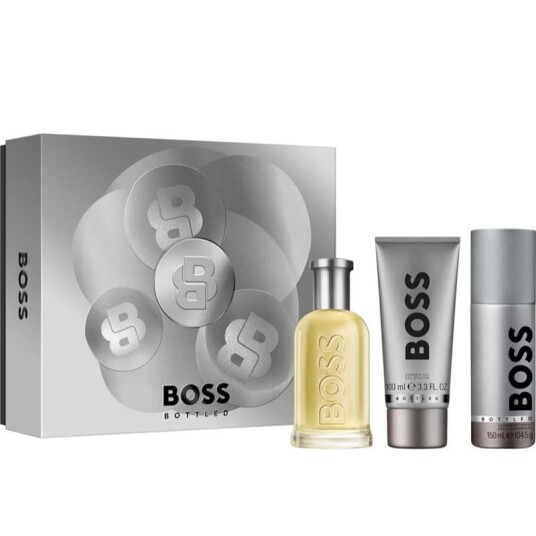 Hugo Boss Bottled Gavesett med Eau de Toilette 100ml, Dusjgelé 100ml og Deospray 150ml