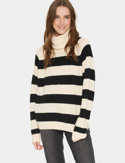 Saint Tropez Garbiesz Rollneck Pullover - Black - S