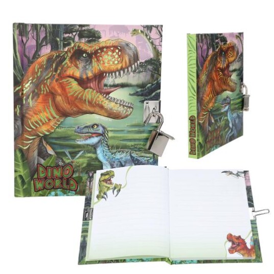 Dino World Diary With Padlock 0413244 Dino World Diary With Padlock 0413244