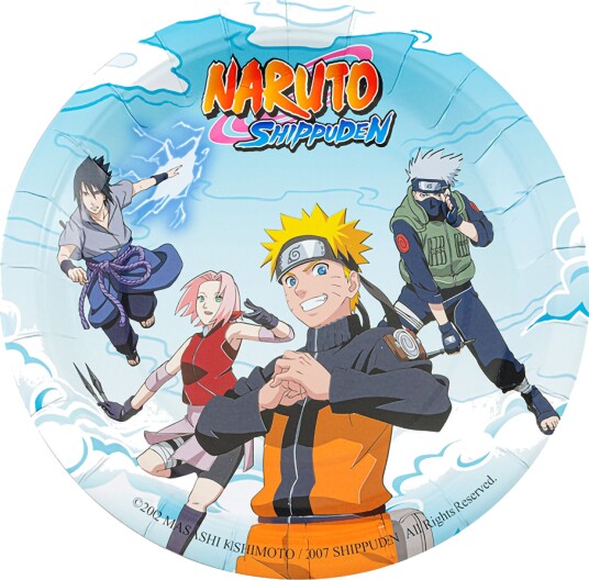 Chaks Papirtallerkener Naruto Shippuden 8-pakning 12806-NA