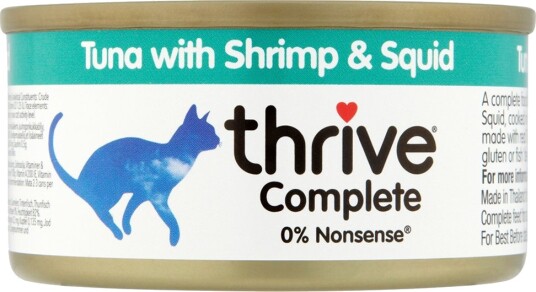 Thrive Complete Tunfisk Med Reker Og Blekksprut 24 X 75 G