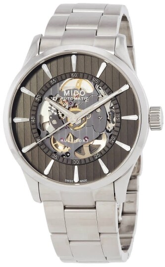 Mido Herreklokke M038.436.11.061.00 Multifort Grå/Stål Ø42 mm