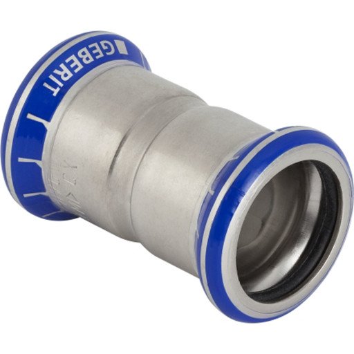 Geberit Rustfritt Stål Coupling 76,1mm Rørdel for Vannslange