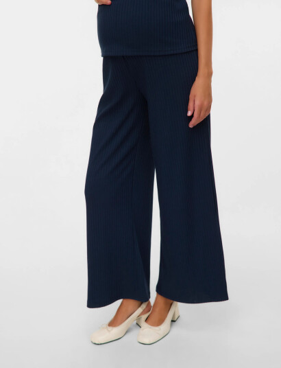 Mamalicious Mlpella Wide Jrs Pants Hw Navy XS