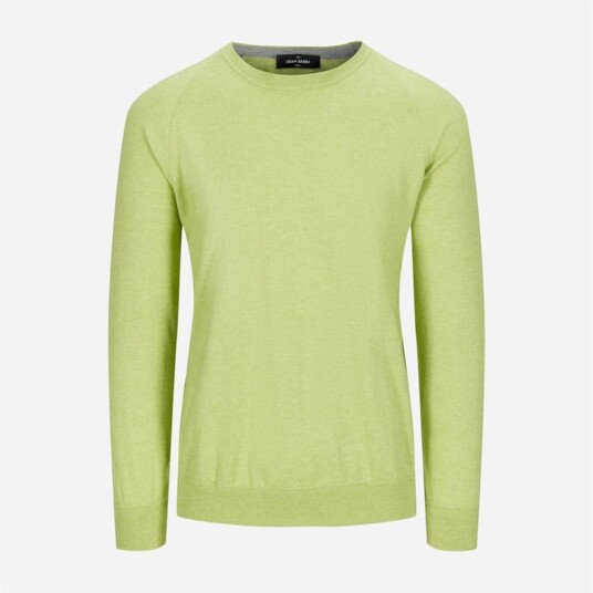 Gran Sasso Crew Neck Cotton/cashmere Light Green