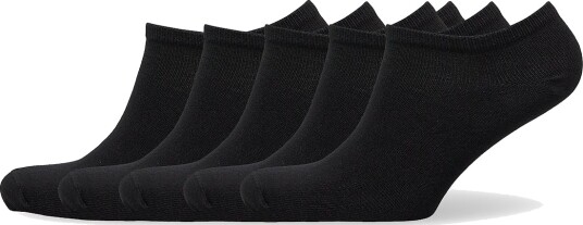 Lindex 5 Pack Black Ankle Socks Black 37/39