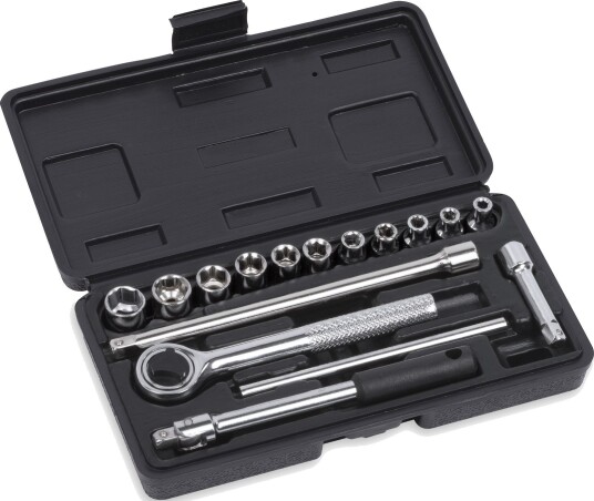 Kreator Pipenøkkelsett 1/4" 16 Deler