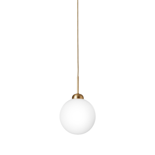 Nuura Apiales 1 Taklampe Stor Børstet Messing og Opal Nuura Apiales 1 Taklampe Stor Børstet Messing og Opal