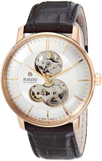 Rado Herreklokke R22895025 Coupole Sølvfarget/Lær Ø41 mm