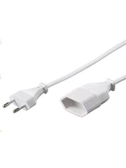 Pro Skjøteledning Europlug 3 m - Hvit Pro Skjøteledning Europlug 3 m - Hvit