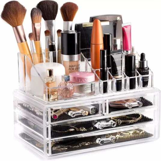 Otego Makeup Organizer i Akryl med 4 Lådor Sminkställ