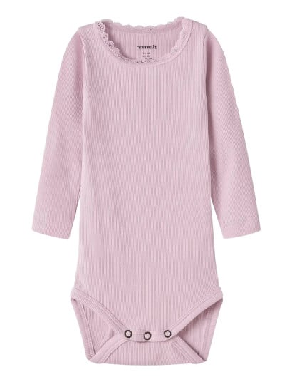 Name It Nbfkab Langermet Body Rosa Størrelse 80