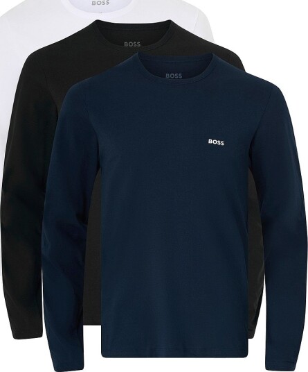 Hugo Boss BOSS T skjorte LS Shirt Classic 3 pakning Flerfarget Hugo Boss BOSS T skjorte LS Shirt Classic 3 pakning Flerfarget