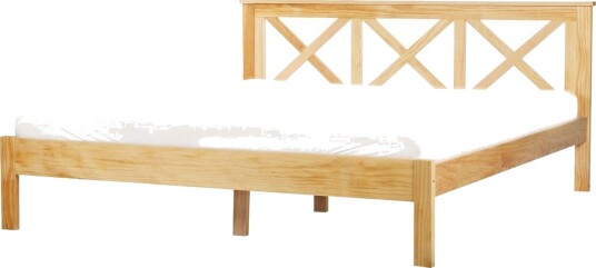 Seng med lamellramme Tannay Lyst tre 180x200 cm