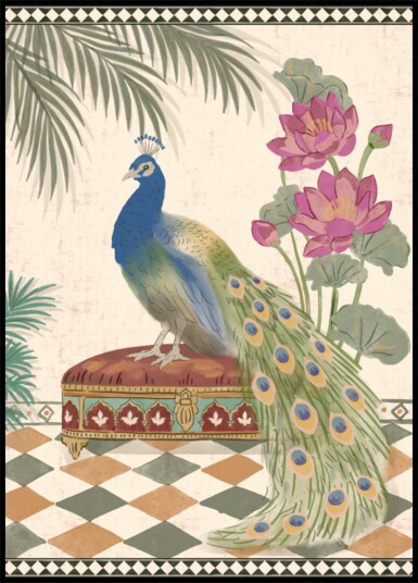 Royal Peacock Garden Plakat / 100x150
