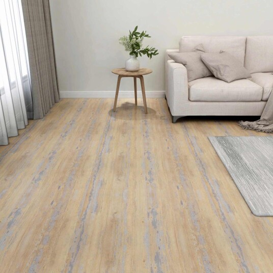 Gulvplanker 5,11 m² 55 pcs PVC Brun og Grå