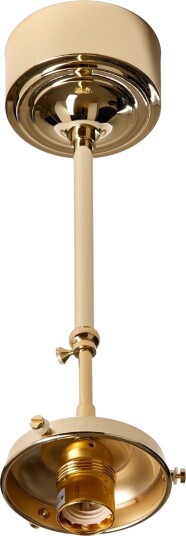 Mora Taklampe Med Teleskopstang u/glass  Messing