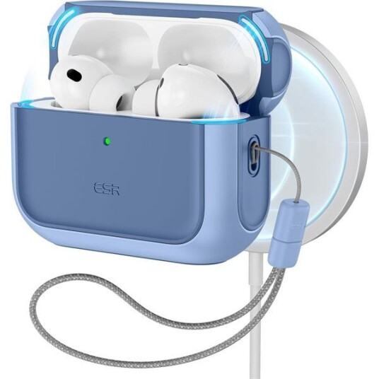 ESR AirPods Pro 3 Orbit HaloLock MagSafe etui blå ESR AirPods Pro 3 Orbit HaloLock MagSafe etui blå