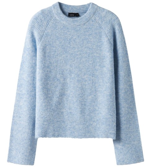 LMTD Nlfkleave Ls Short Knit Noos Blue 158-164
